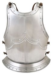 Armure Gothique, Plastron et Dos, acier d'1,2 mm d'épaisseur