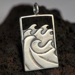 Fleur de Lotus sacrée, pendentif, argent
