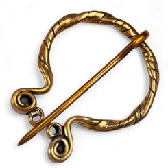 BRONZE MEDIEVAL FIBULA