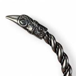 VIKING RAVEN HEAD RING, silver 925