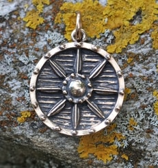 VIKING SHIELD, pendant, bronze