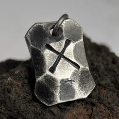 DAGAZ, geschmiedete Rune, Amulett