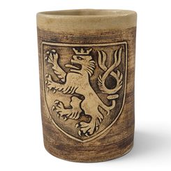 Ceramic mug, Bohemian Lion