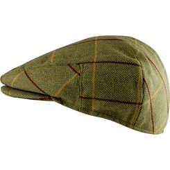 English Wool Blend Flat Cap Tweed