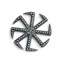 KOLOVRAT, Slavic Sun symbol of Rodnovery, silver pendant, Ag 925