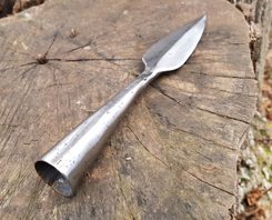 Lance de Lugh, reproduction - Acier Damas, forge Wulflund