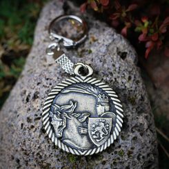 KING Premysl Otakar II., Keychain, zinc