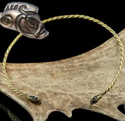 COLLACH, celtic brass torques, torc