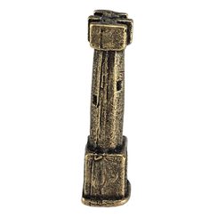 Celtic druid, walking stick head, bronze