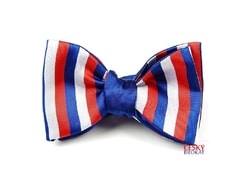 TRICOLOR Butterfly bow tie