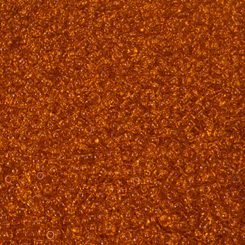 Preciosa seedbeads, orange, transparent 10 / 0
