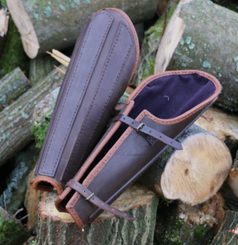 Leather Greaves - the pair