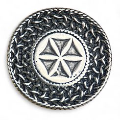 Slavic Svarga, pendant, sterling silver