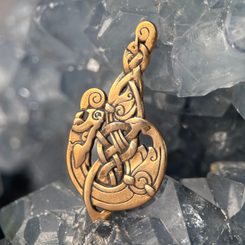 CELTIC CROSS, bronze pendant