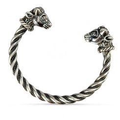 Bracelet de taureau celtique, Trichtingen, argent massif 925