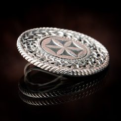 Slavic Svarga, pendant, sterling silver