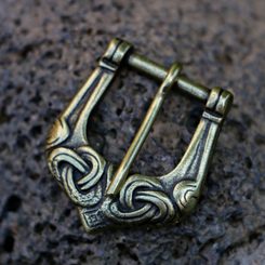 VIKING RAVEN HEAD RING, bronze