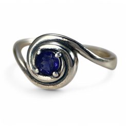 NORICA, Silberring, iolith, Ag 925/1000