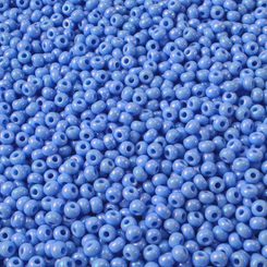 Perles de rocaille Preciosa, bleu clair, opaque 10 / 0