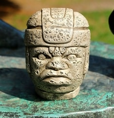 Tête olmèque, San Lorenzo Tenochtitlan, la sculpture, la réplique