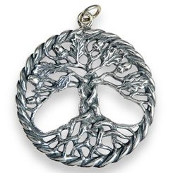 OAK sacred Tree of Life Pendant silver