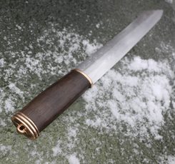NEVIS, Scotch knife, Sgian Dubh, Damascus steel
