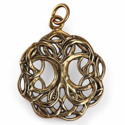 Arbor Vitae, arbre de vie, pendentif, Bronze