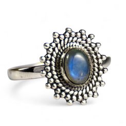 OLYMP, bague, labradorite, argent 925/1000