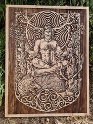 CERNUNNOS Wall Decoration, wood