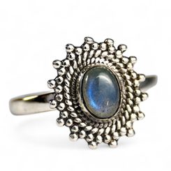OLYMP, bague, labradorite, argent 925/1000