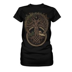 BAUM DES LEBENS, Damen-T-Shirt NAAV farbig