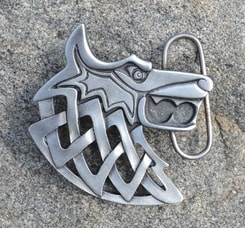 Celtic wolf, belt buckle