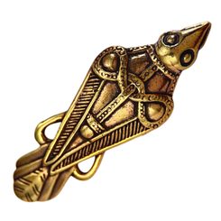 VIKING RAVEN BROOCH, Oland, Sweden, bronze brooch