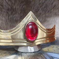 GRACIA - Crown, brass, moss green