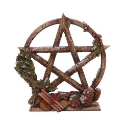 Pentagramm Yule, Dekoration 16,5cm