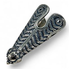 VIKING CAP END, Birka, sterling silver, 22 g