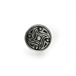 GOTLAND, viking belt stud, silver 925