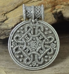 BIRKA, viking pendant, replica, sterling silver