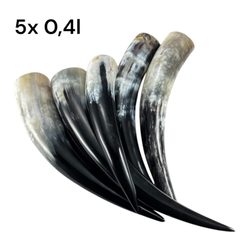SET OF 5 HORNS cca 0,4 l