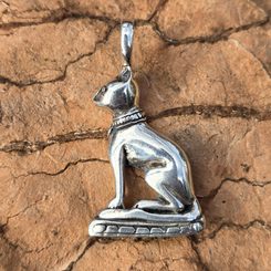 BASTET - pendentif en argent Ag 925 10g