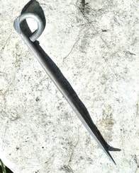 FORGED HISTORICAL TENT PEG, P-shape