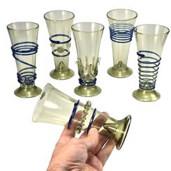 BEER GLASS, halfliter, historical glass