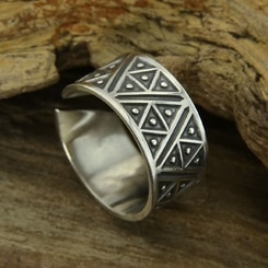BORWIN, slawischer oder Wikinger Ring, Silber