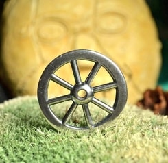 TARANIS WHEEL, oppidum Stradonice, Bohemia, silver replica Ag 925, 10 g