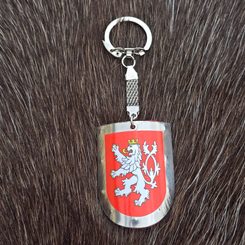 BOHEMIA, MEDIEVAL SHIELD, key ring, metal, handmade