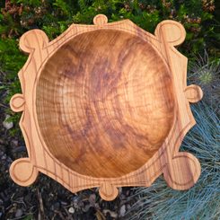 VIKING WOODEN BOWL, Oseberg ship, Norway