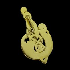 Mac Tíre, Celtic Wolf, bronze pendant