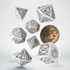 Dice Set The Witcher Geralt - White Wolf