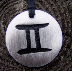 Gemini - zodiac pendant