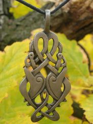 Keltische Reiher - Amulett